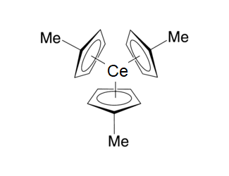 Tris(methylcyclopentadienyl)cerium(III) Chemical Structure